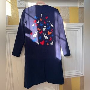 Cobalt Blue Button-Up Coat